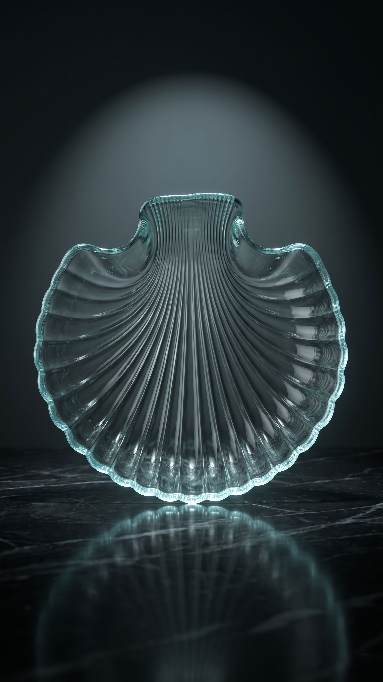 Glass Scallop Shell Dish