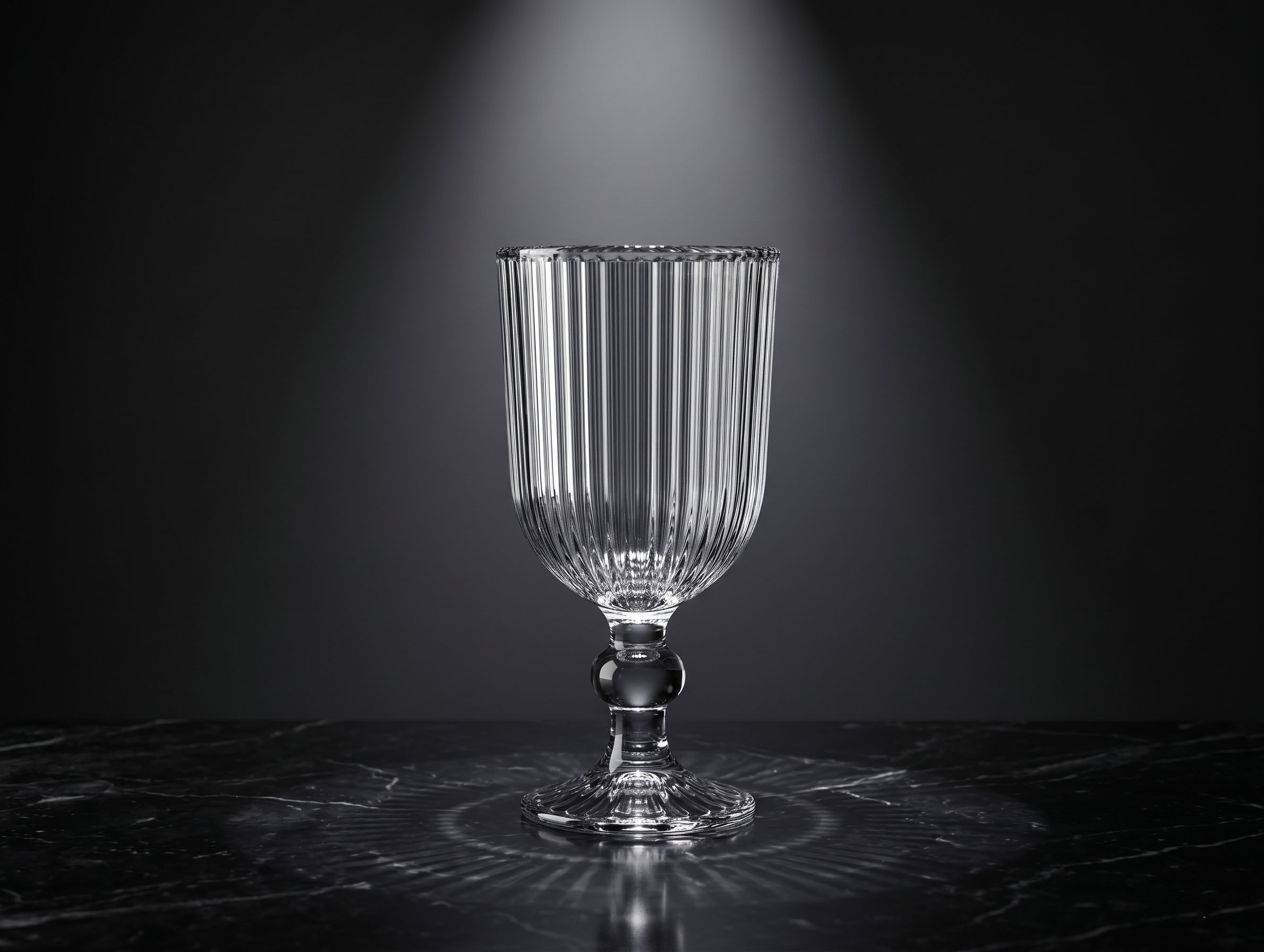 Rayan DARIN Ribbed Footed Goblet